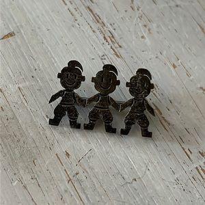 Vintage Sterling Silver 925 3 Daughter/Granddaughter Pin